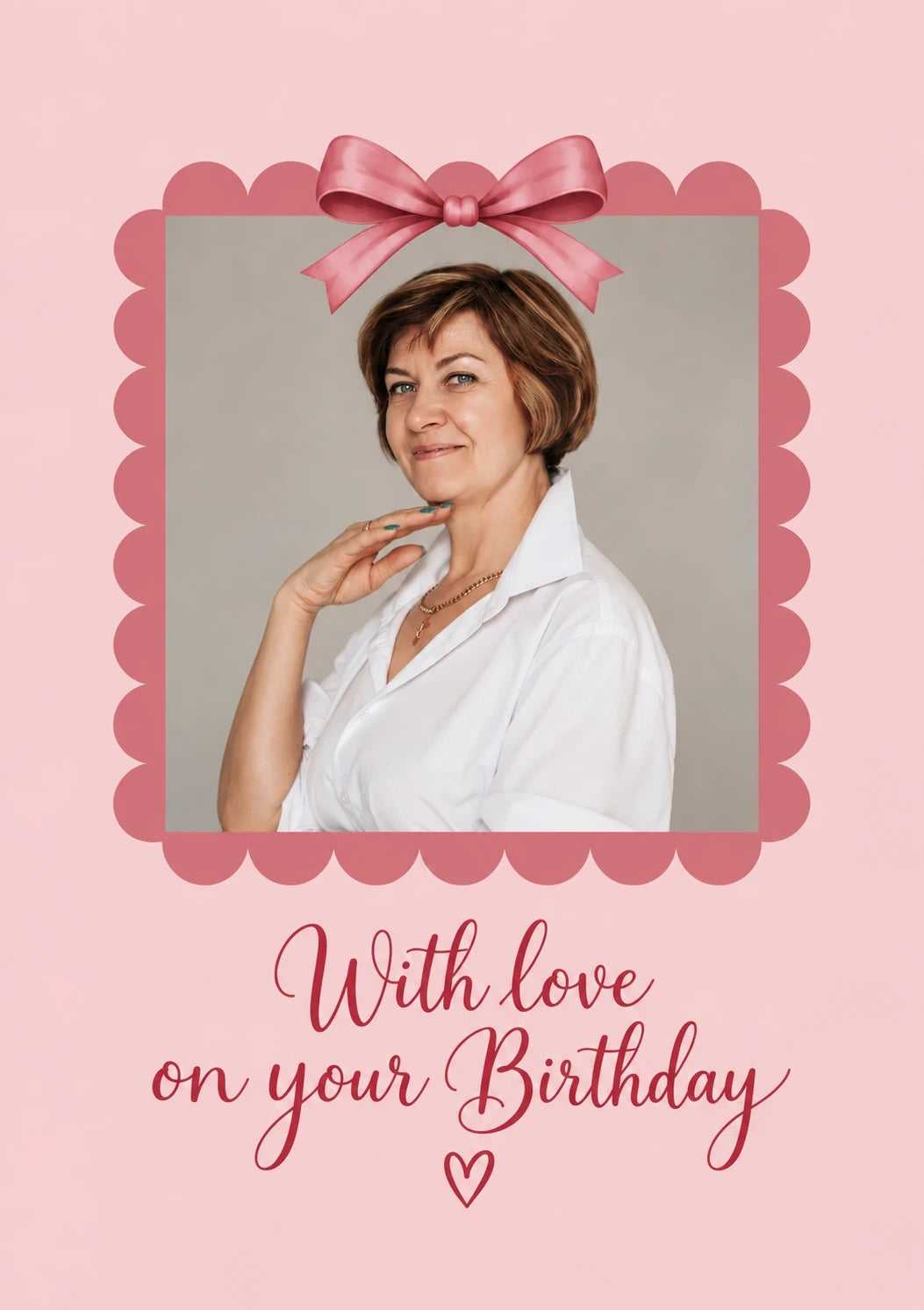 Birthdays - Personalised Card — with punch holes