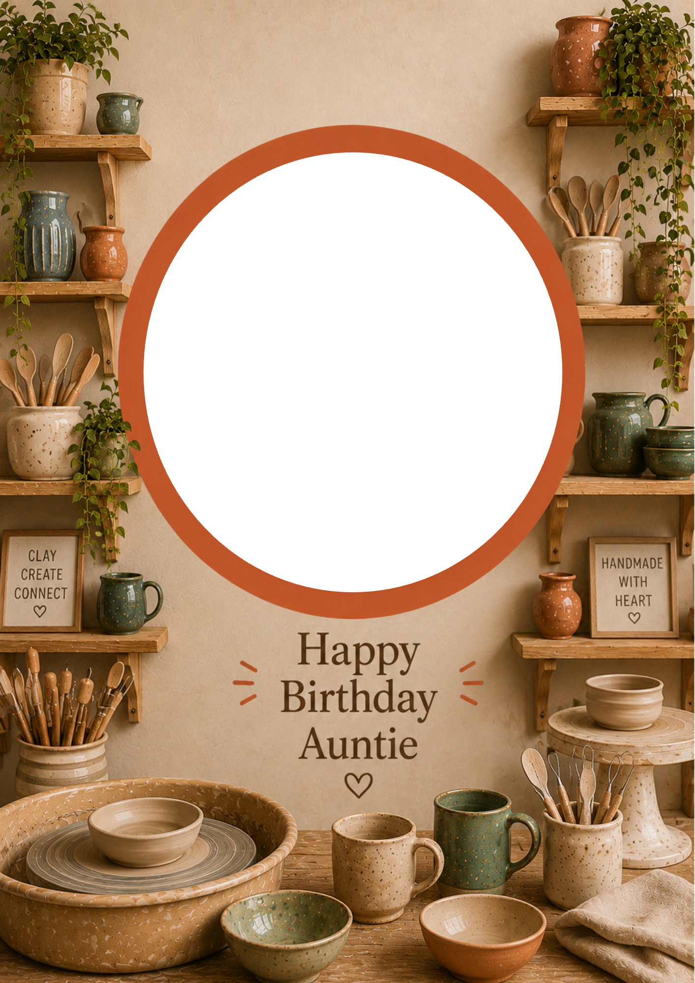 Birthdays - Personalised Card — with punch holes