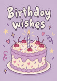 Load image into Gallery viewer, Birthdays - Personalised Card — with punch holes

