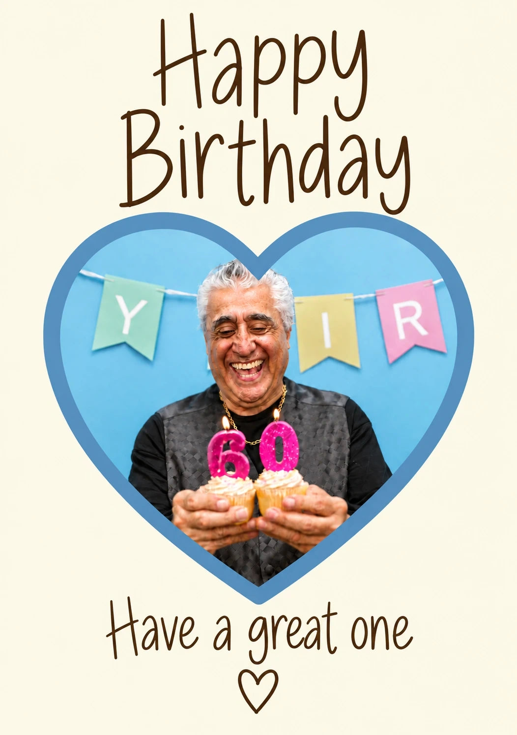 Birthdays - Personalised Card — with punch holes