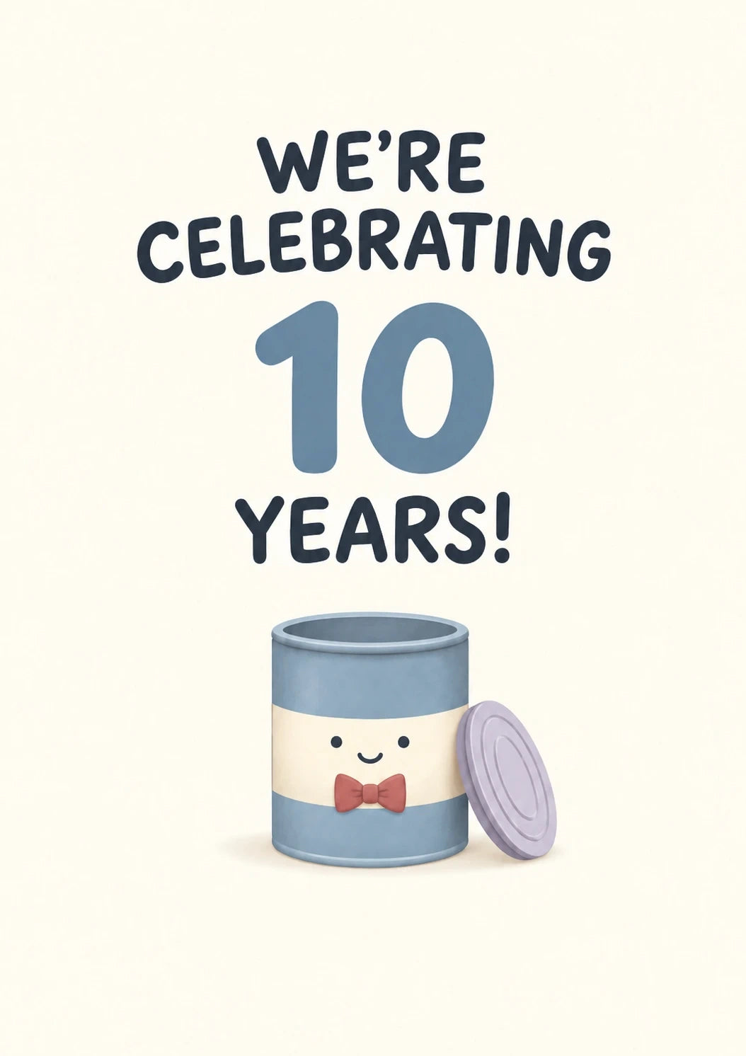 Anniversary - Personalised Card — with punch holes