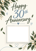Load image into Gallery viewer, Anniversary - Personalised Card — with punch holes

