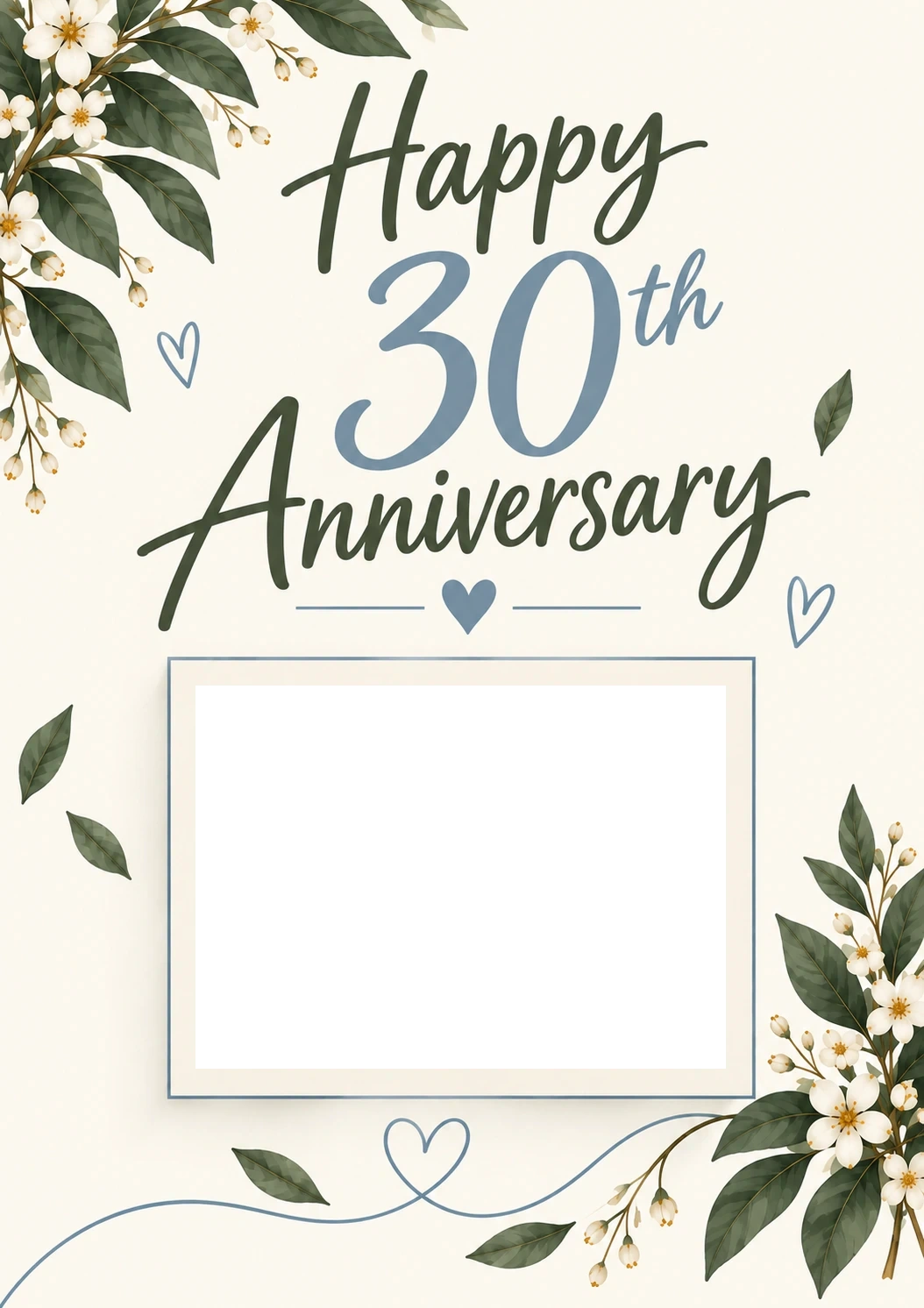 Anniversary - Personalised Card — with punch holes