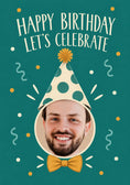 Load image into Gallery viewer, Birthdays - Personalised Card — with punch holes

