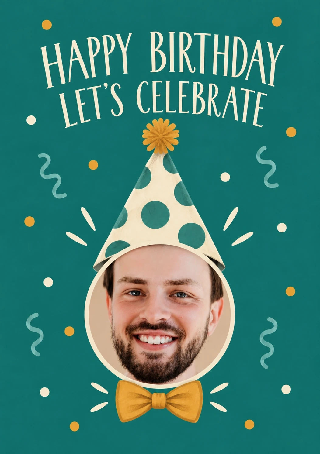 Birthdays - Personalised Card — with punch holes