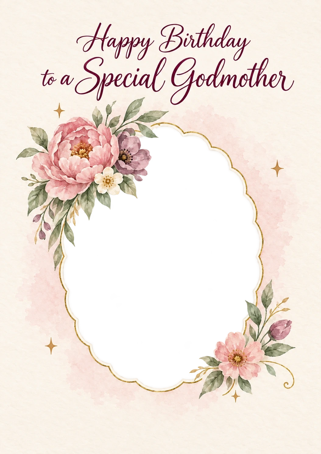 Birthdays - Personalised Card — with punch holes