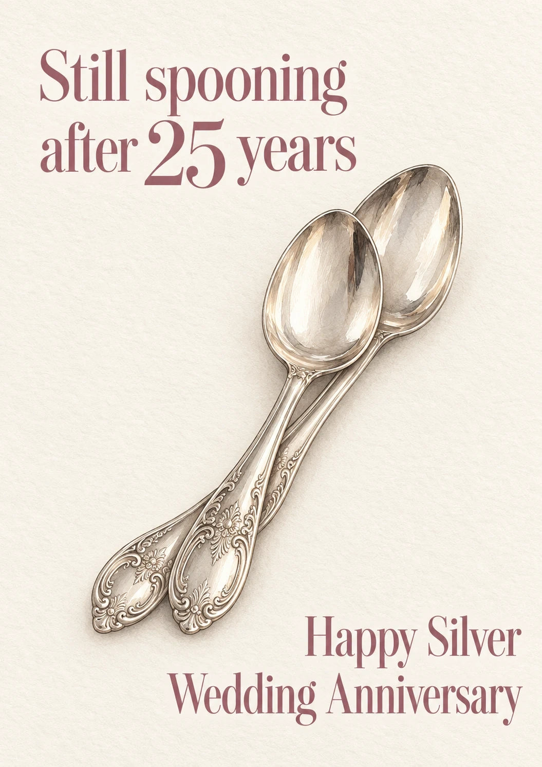 Anniversary - Personalised Card — with punch holes