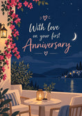 Load image into Gallery viewer, Anniversary - Personalised Card — with punch holes
