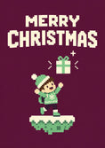 Load image into Gallery viewer, Christmas - Personalised Card — with punch holes
