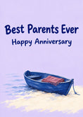 Load image into Gallery viewer, Anniversary - Personalised Card — with punch holes
