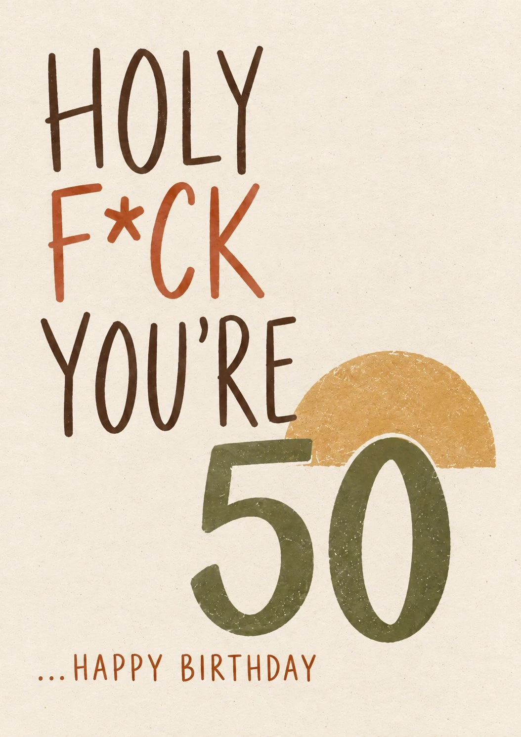 Birthdays - Personalised Card — with punch holes