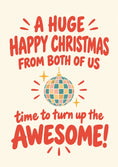 Load image into Gallery viewer, Christmas - Personalised Card — with punch holes
