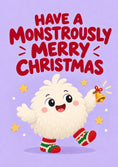 Load image into Gallery viewer, Christmas - Personalised Card — with punch holes
