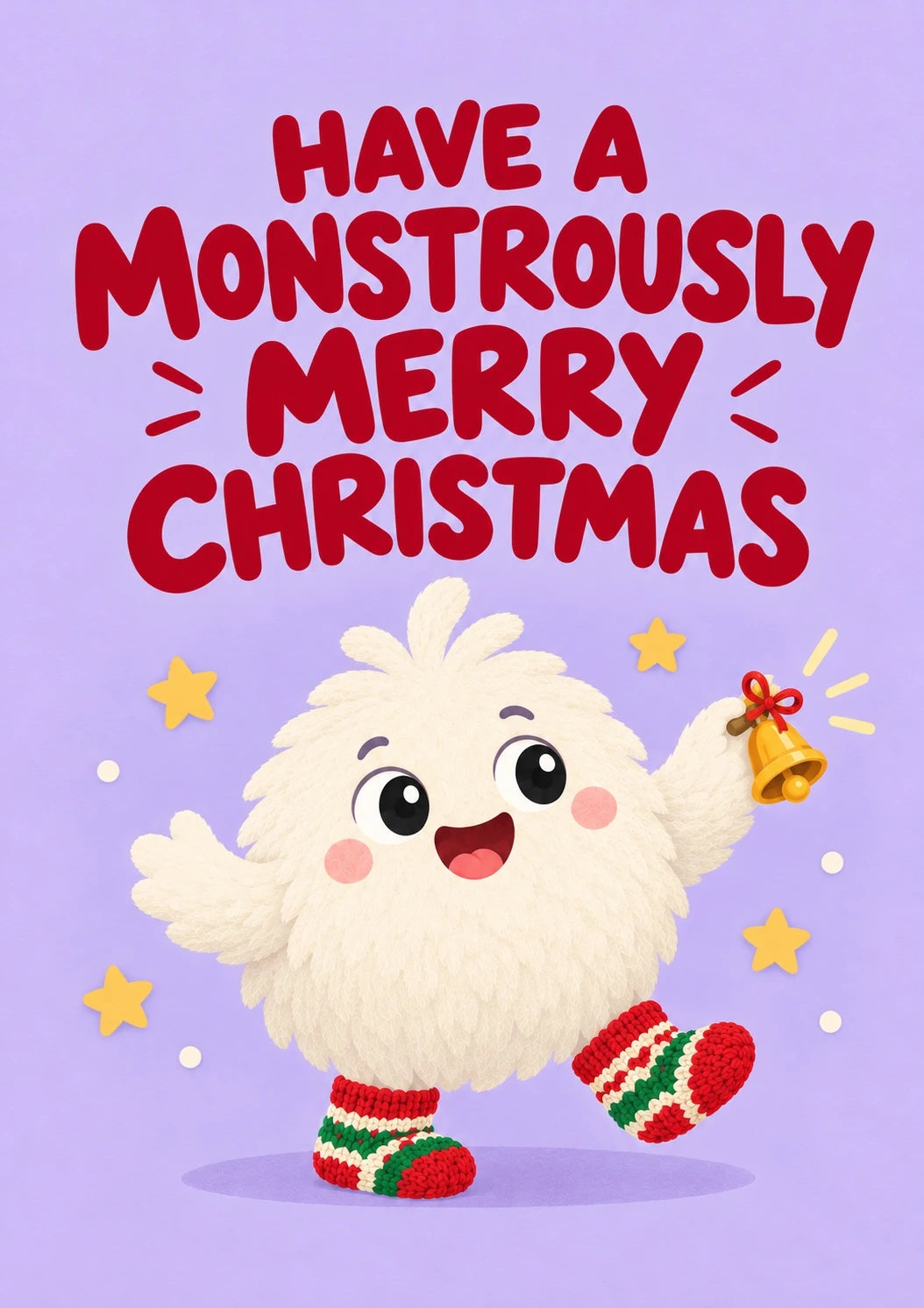 Christmas - Personalised Card — with punch holes