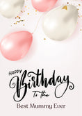 Load image into Gallery viewer, Birthdays - Personalised Card — with punch holes
