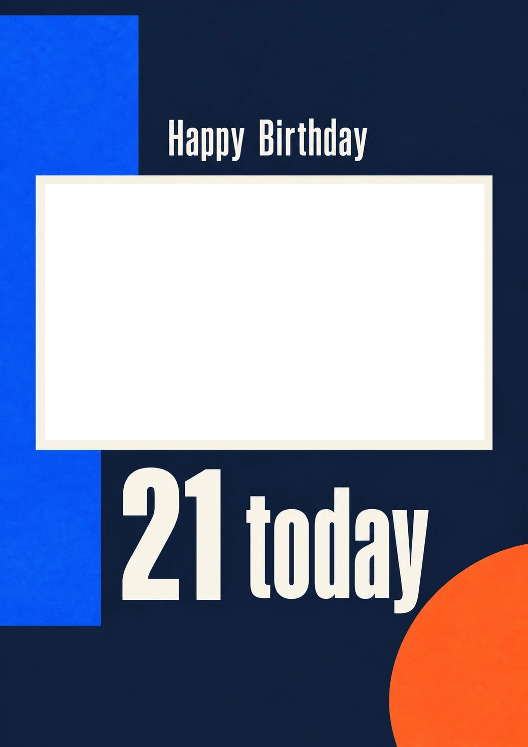 Birthdays - Personalised Card — with punch holes