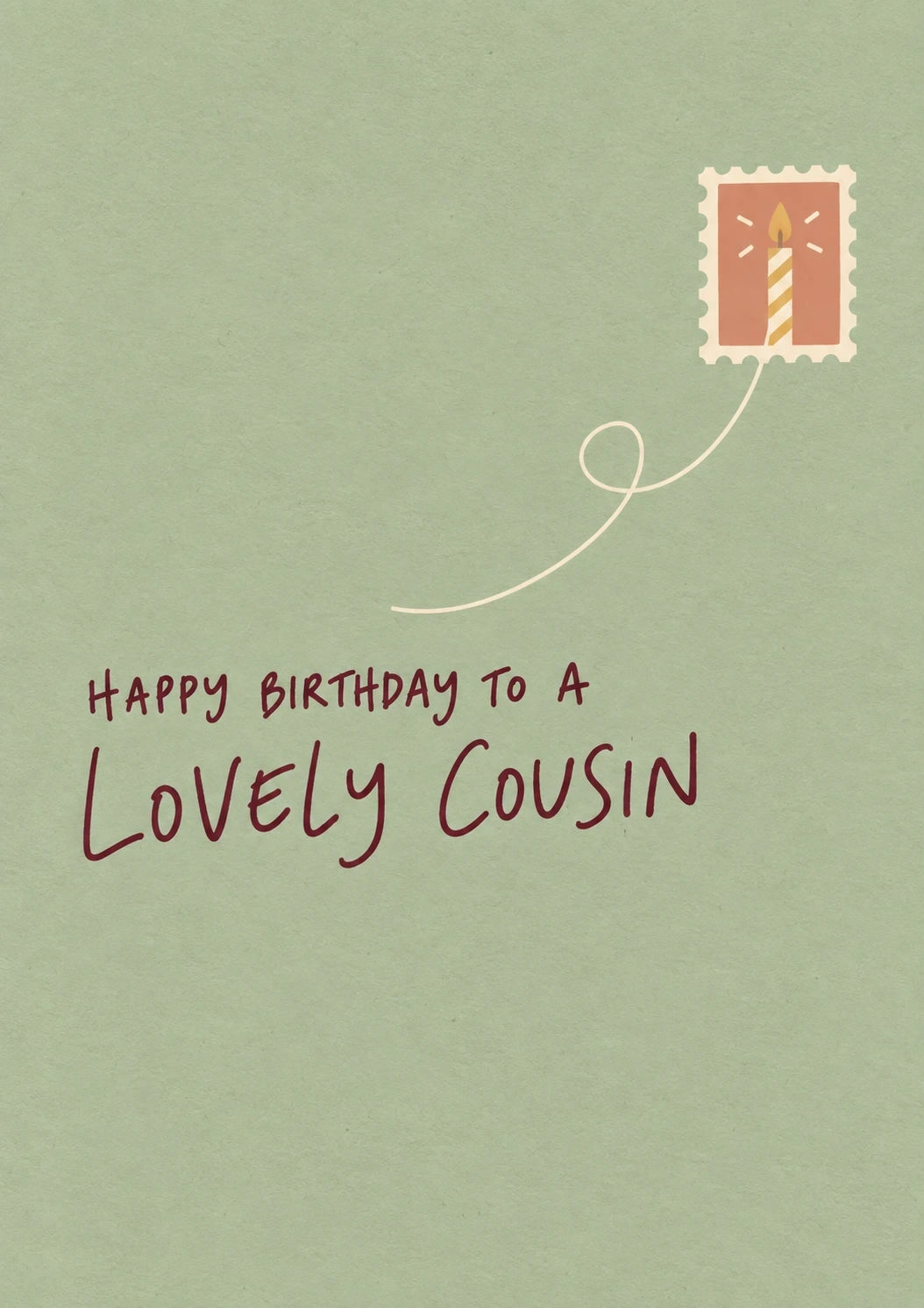 Birthdays - Personalised Card — with punch holes