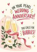 Load image into Gallery viewer, Anniversary - Personalised Card — with punch holes
