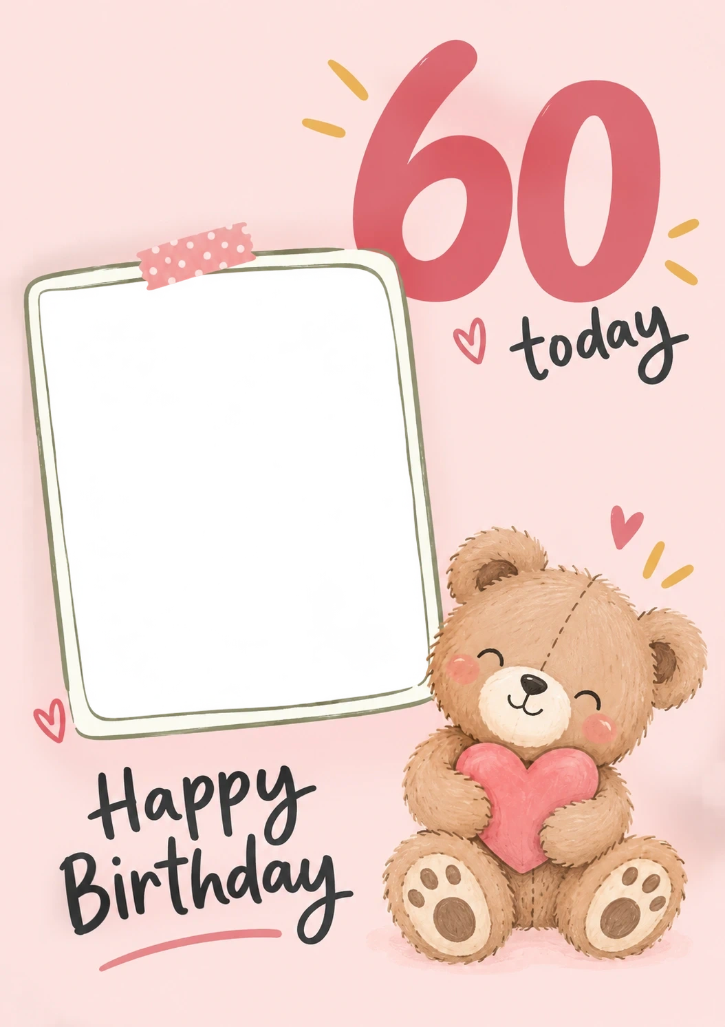 Birthdays - Personalised Card — with punch holes