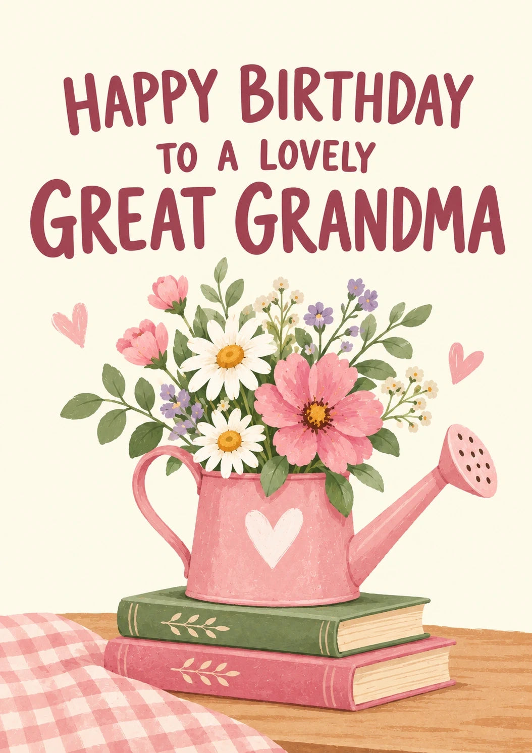 Birthdays - Personalised Card — with punch holes
