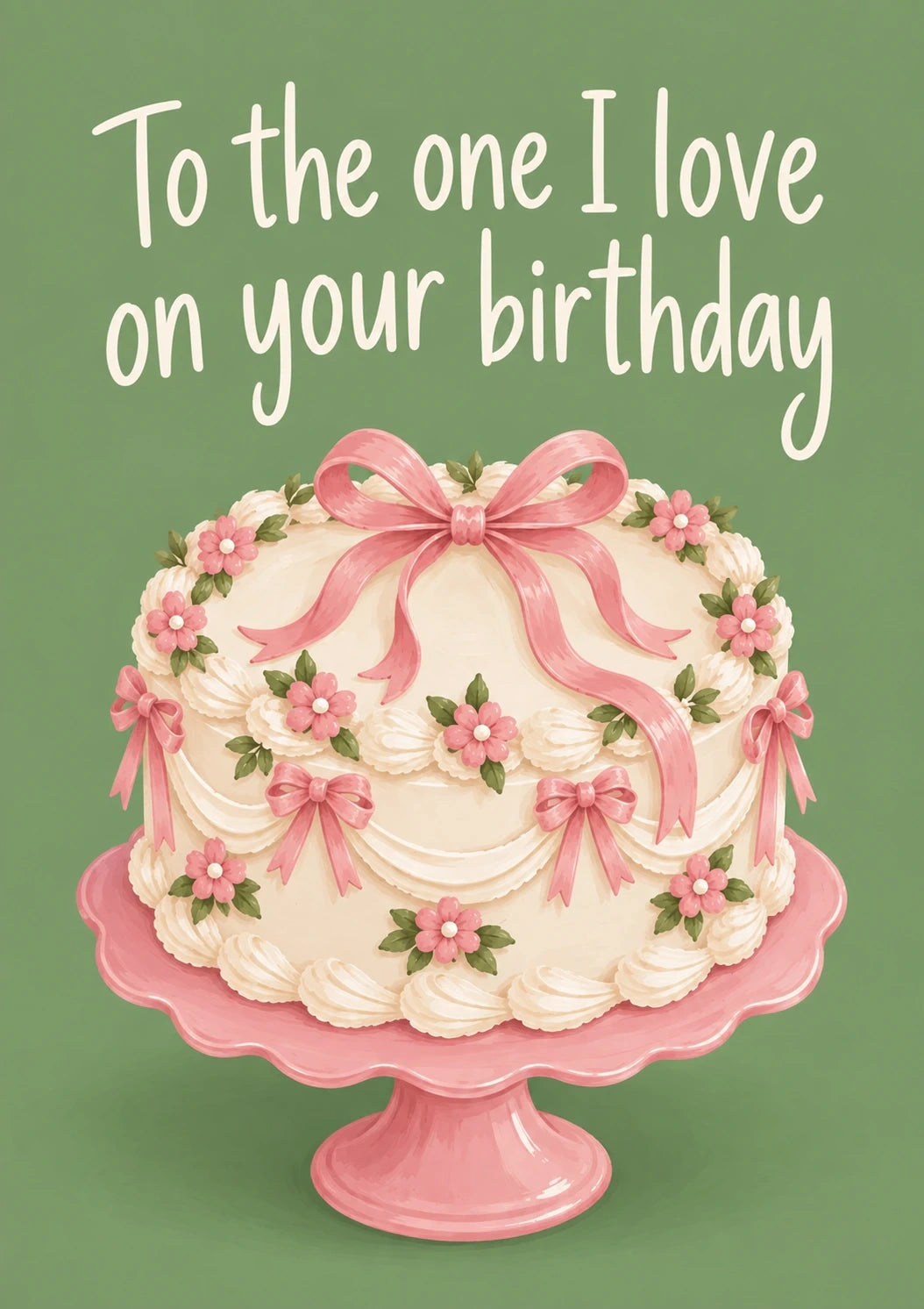 Birthdays - Personalised Card — with punch holes