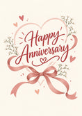 Load image into Gallery viewer, Anniversary - Personalised Card — with punch holes
