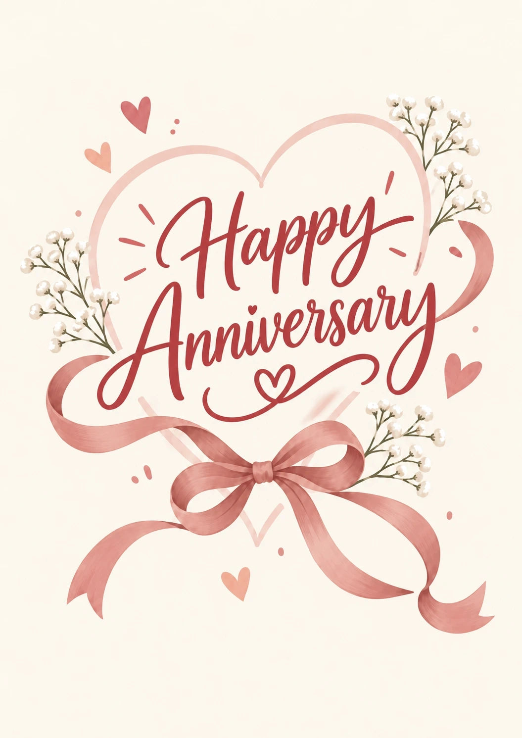 Anniversary - Personalised Card — with punch holes