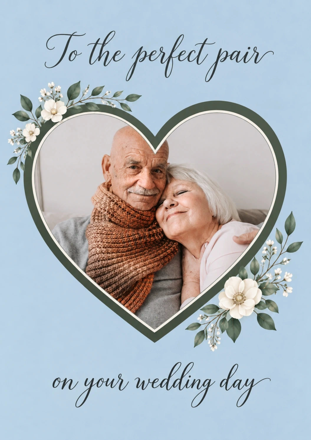 Weddings - Personalised Card — with punch holes