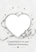 Load image into Gallery viewer, Anniversary - Personalised Card — with punch holes
