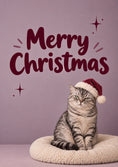 Load image into Gallery viewer, Christmas - Personalised Card — with punch holes
