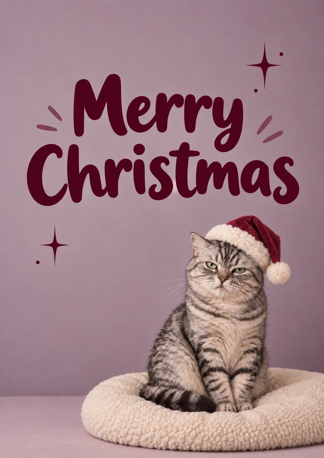 Christmas - Personalised Card — with punch holes