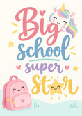 Load image into Gallery viewer, Back to school - Personalised Card — with punch holes
