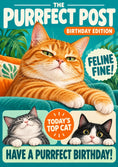 Load image into Gallery viewer, Birthdays - Personalised Card — with punch holes

