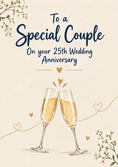 Load image into Gallery viewer, Anniversary - Personalised Card — with punch holes
