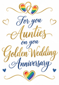 Load image into Gallery viewer, Anniversary - Personalised Card — with punch holes
