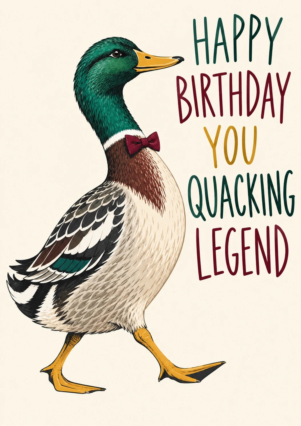 Birthdays - Personalised Card — with punch holes