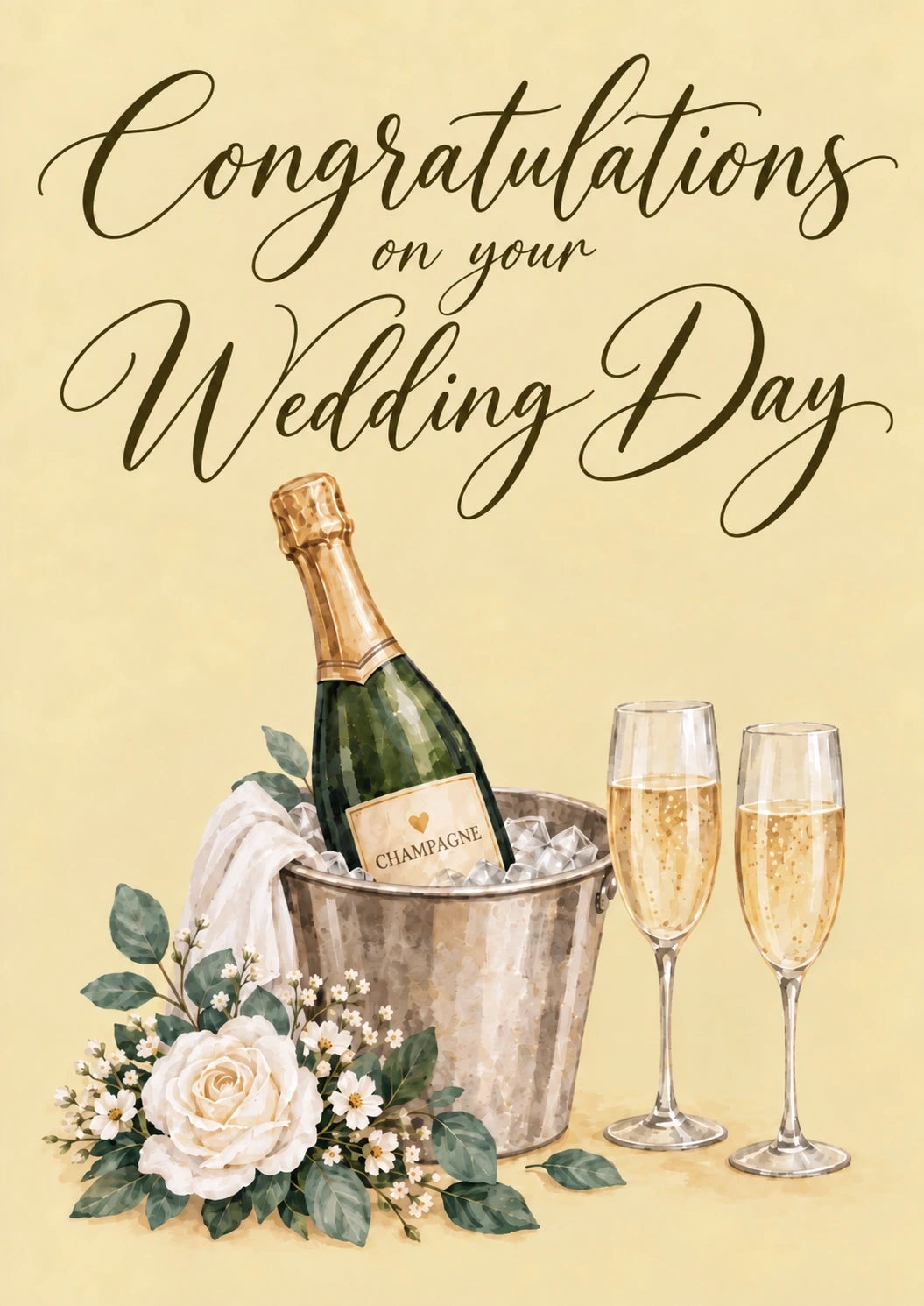 Weddings - Personalised Card — with punch holes