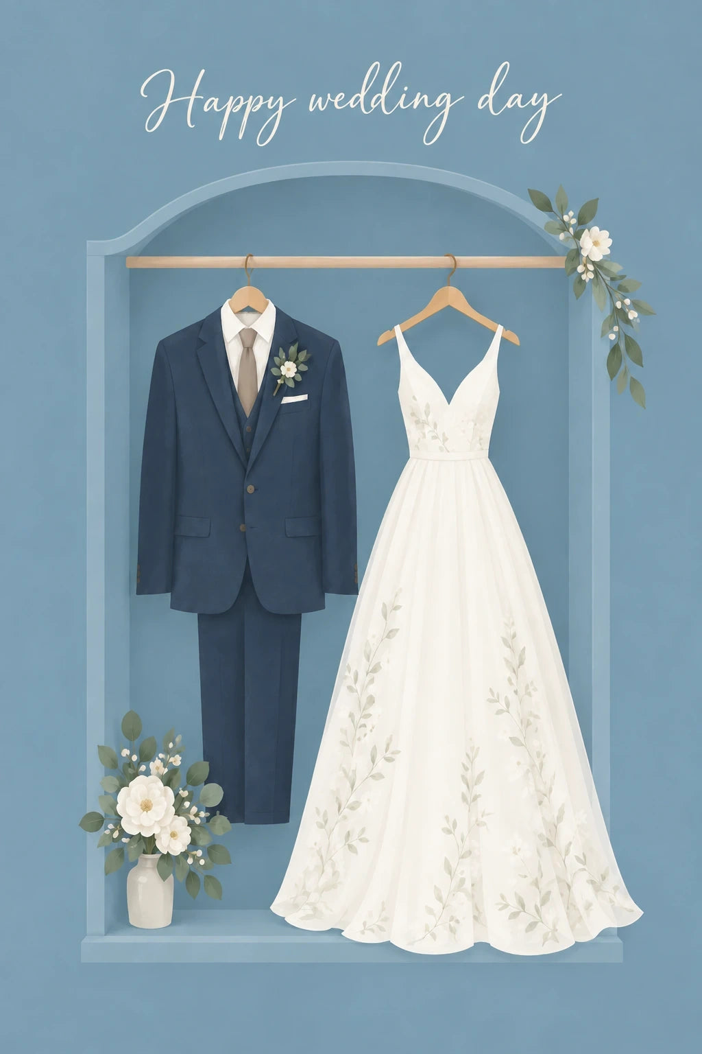 Weddings - Personalised Card — with punch holes