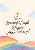 Load image into Gallery viewer, Anniversary - Personalised Card — with punch holes
