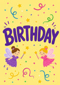 Load image into Gallery viewer, Fairy Friends Magic Wand Birthday Card for Her
