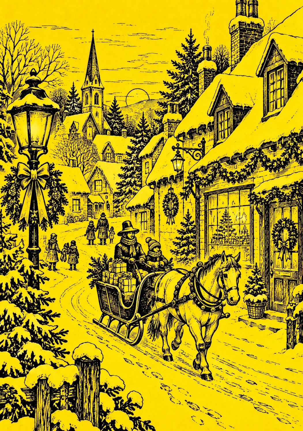 Christmas - Personalised Card — with punch holes