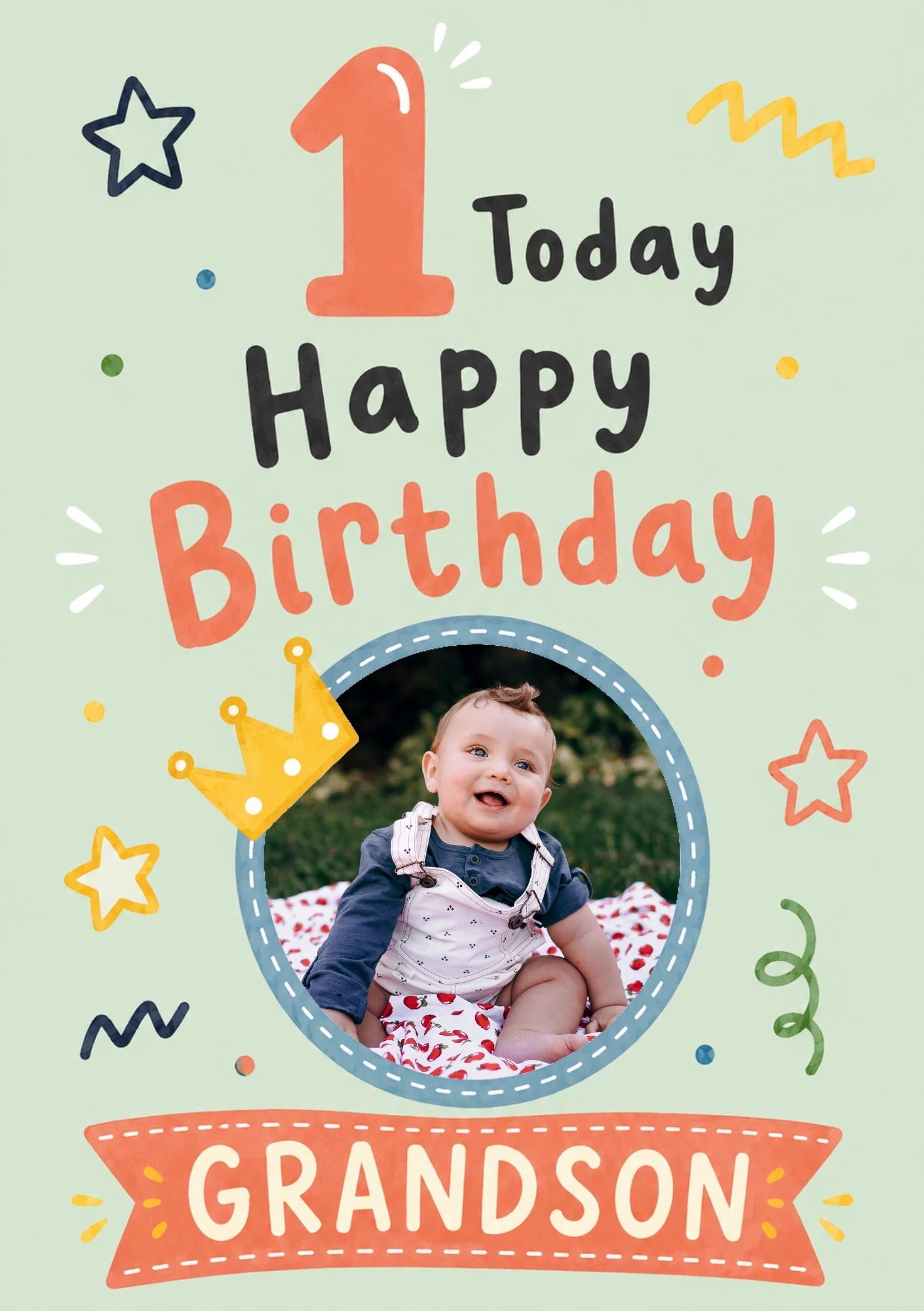 Birthdays - Personalised Card — with punch holes