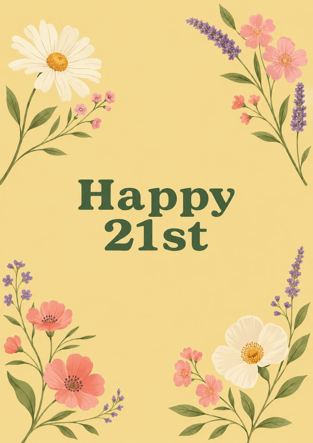Birthdays - Personalised Card — with punch holes