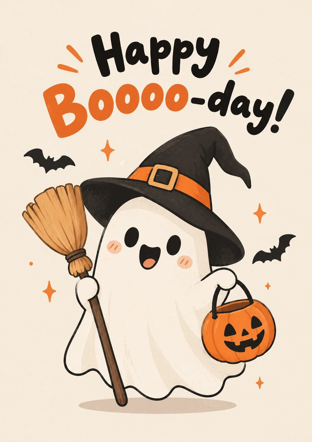 Halloween - Personalised Card — with punch holes