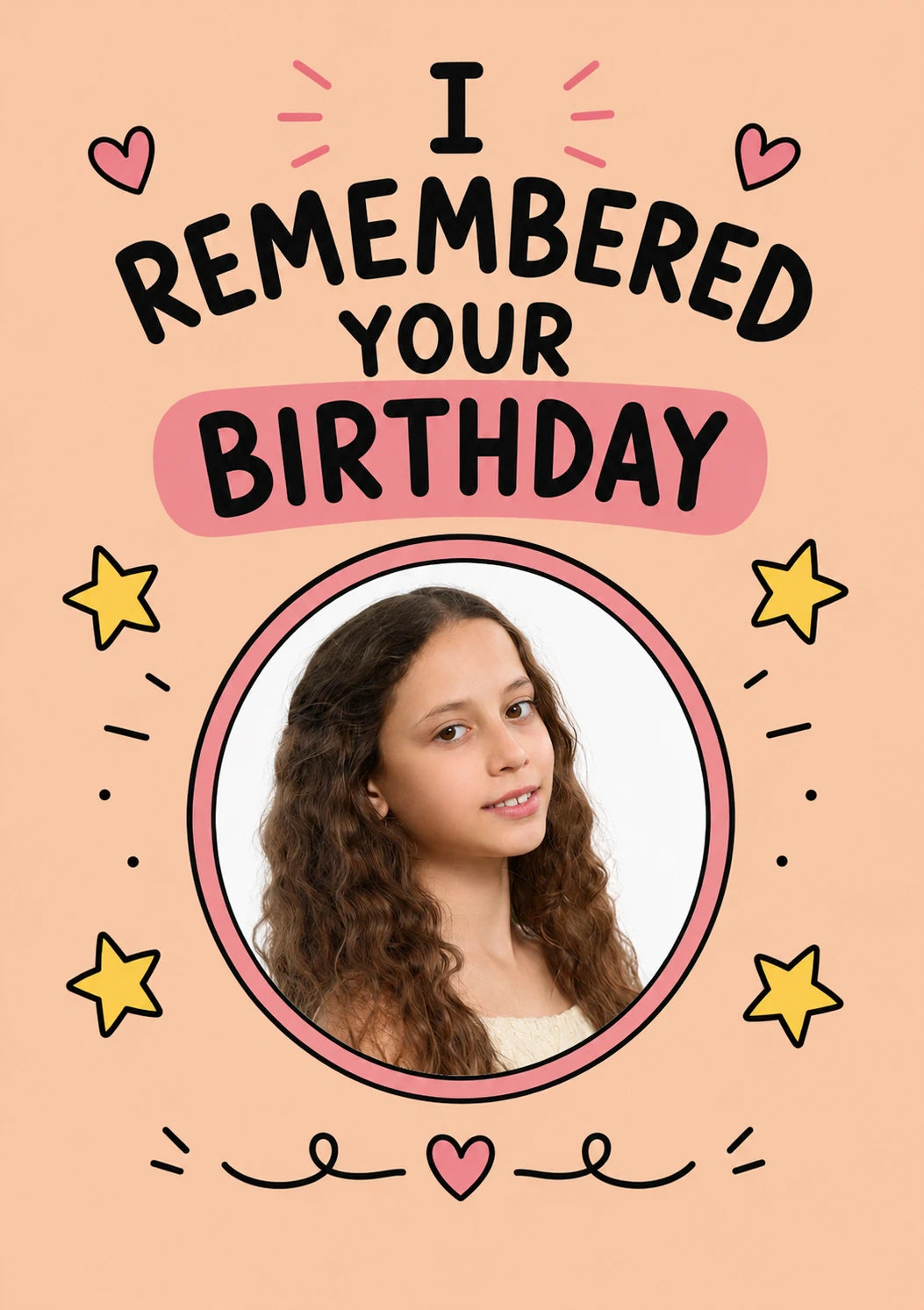 Funny I Remembered Your Birthday Photo Upload Birthday Card