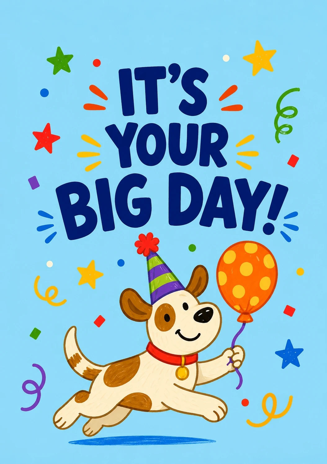 Birthdays - Personalised Card — with punch holes