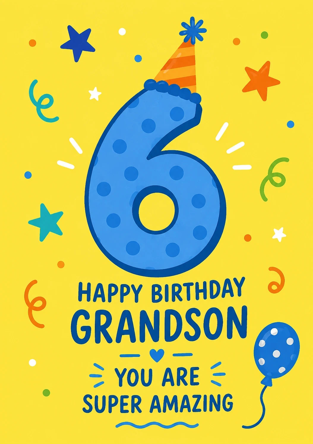 Birthdays - Personalised Card — with punch holes
