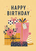 Load image into Gallery viewer, Birthdays - Personalised Card — with punch holes

