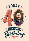 Load image into Gallery viewer, Birthdays - Personalised Card — with punch holes
