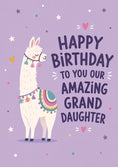 Load image into Gallery viewer, Cute Llama Granddaughter 15th Birthday Card for Her

